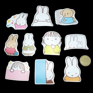 3/$20 10pcs Lot Miffy Waterproof Stickers #3